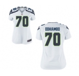Women's Nike Seattle Seahawks #70 Rees Odhiambo White NFL Jersey