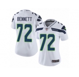 Women's Nike Seattle Seahawks #72 Michael Bennett Vapor Untouchable Limited White NFL Jersey