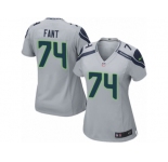Women's Nike Seattle Seahawks #74 George Fant Limited Grey Alternate NFL Jersey