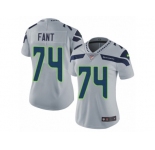 Women's Nike Seattle Seahawks #74 George Fant Vapor Untouchable Limited Grey Alternate NFL Jersey