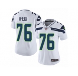 Women's Nike Seattle Seahawks #76 Germain Ifedi Vapor Untouchable Limited White NFL Jersey