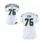 Women's Nike Seattle Seahawks #76 Germain Ifedi White NFL Jersey