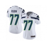 Women's Nike Seattle Seahawks #77 Ahtyba Rubin Vapor Untouchable Limited White NFL Jersey