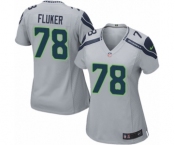 Women's Nike Seattle Seahawks #78 D.J. Fluker Game Grey Alternate NFL Jersey