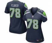 Women's Nike Seattle Seahawks #78 D.J. Fluker Game Navy Blue Team Color NFL Jersey