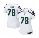 Women's Nike Seattle Seahawks #78 D.J. Fluker Game White NFL Jersey