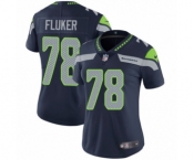 Women's Nike Seattle Seahawks #78 D.J. Fluker Navy Blue Team Color Vapor Untouchable Elite Player NFL Jersey