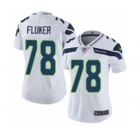 Women's Nike Seattle Seahawks #78 D.J. Fluker White Vapor Untouchable Elite Player NFL Jersey