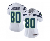 Women's Nike Seattle Seahawks #80 Steve Largent Vapor Untouchable Limited White NFL Jersey