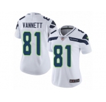 Women's Nike Seattle Seahawks #81 Nick Vannett Vapor Untouchable Limited White NFL Jersey
