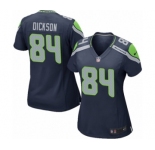 Women's Nike Seattle Seahawks #84 Ed Dickson Game Navy Blue Team Color NFL Jersey