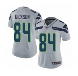 Women's Nike Seattle Seahawks #84 Ed Dickson Grey Alternate Vapor Untouchable Limited Player NFL Jersey