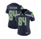Women's Nike Seattle Seahawks #84 Ed Dickson Navy Blue Team Color Vapor Untouchable Limited Player NFL Jersey