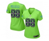 Women's Nike Seattle Seahawks #88 Jimmy Graham Limited Green Strobe NFL Jersey