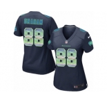 Women's Nike Seattle Seahawks #88 Jimmy Graham Limited Navy Blue Strobe NFL Jersey