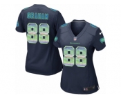 Women's Nike Seattle Seahawks #88 Jimmy Graham Limited Navy Blue Strobe NFL Jersey
