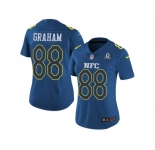 Women's Nike Seattle Seahawks #88 Jimmy Graham Navy Stitched NFL Limited NFC 2017 Pro Bowl Jersey