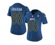Women's Nike Seattle Seahawks #88 Jimmy Graham Navy Stitched NFL Limited NFC 2017 Pro Bowl Jersey