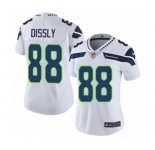 Women's Nike Seattle Seahawks #88 Will Dissly White Vapor Untouchable Limited Player NFL Jersey