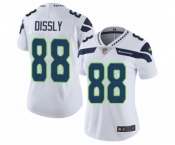 Women's Nike Seattle Seahawks #88 Will Dissly White Vapor Untouchable Limited Player NFL Jersey
