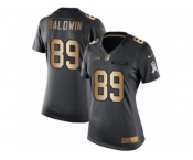 Women's Nike Seattle Seahawks #89 Doug Baldwin Limited Black Gold Salute to Service NFL Jersey