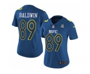 Women's Nike Seattle Seahawks #89 Doug Baldwin Navy Stitched NFL Limited NFC 2017 Pro Bowl Jersey
