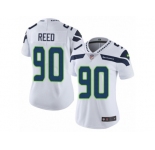 Women's Nike Seattle Seahawks #90 Jarran Reed Vapor Untouchable Limited White NFL Jersey