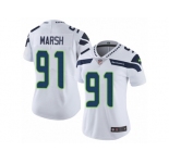 Women's Nike Seattle Seahawks #91 Cassius Marsh Vapor Untouchable Limited White NFL Jersey