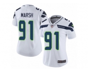 Women's Nike Seattle Seahawks #91 Cassius Marsh Vapor Untouchable Limited White NFL Jersey