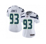 Women's Nike Seattle Seahawks #93 Nazair Jones Vapor Untouchable Limited White NFL Jersey
