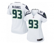 Women's Nike Seattle Seahawks #93 Tony McDaniel Limited White NFL Jersey