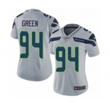 Women's Nike Seattle Seahawks #94 Rasheem Green Grey Alternate Vapor Untouchable Elite Player NFL Jersey