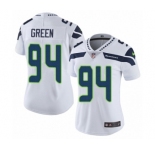 Women's Nike Seattle Seahawks #94 Rasheem Green White Vapor Untouchable Elite Player NFL Jersey