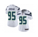 Women's Nike Seattle Seahawks #95 Dion Jordan Vapor Untouchable Limited White NFL Jersey