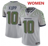 Women's Seattle Seahawks #10 cooper kupp grey 2025 f.u.s.e. “rivalries†vapor untouchable limited football stitched jersey