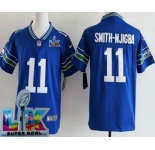 Women's Seattle Seahawks #11 Jaxon Smith Njigba Limited Blue Super Bowl LX Vapor Vapor Jersey