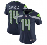 Women's Seattle Seahawks #14 Sam Darnold Navy 2025 Vapor Limited Football Stitched Jersey