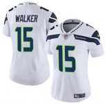 Women's Seattle Seahawks #15 P.J. Walker White Vapor Limited Football Stitched Jersey