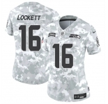 Women's Seattle Seahawks #16 Tyler Lockett 2024 F.U.S.E Arctic Camo Salute To Service Limited Stitched Football Jersey