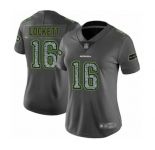 Women's Seattle Seahawks #16 Tyler Lockett Limited Gray Static Fashion Football Jersey