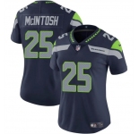 Women's Seattle Seahawks #25 Kenny McIntosh Navy Vapor Limited Football Stitched Jersey