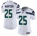 Women's Seattle Seahawks #25 Kenny McIntosh White Vapor Limited Football Stitched Jersey