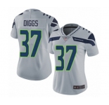 Women's Seattle Seahawks #37 Quandre Diggs Grey Alternate Vapor Untouchable Limited Player Football Jersey