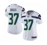 Women's Seattle Seahawks #37 Quandre Diggs White Vapor Untouchable Limited Player Football Jersey