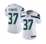 Women's Seattle Seahawks #37 Tre Flowers White Vapor Untouchable Limited Player Football Jersey