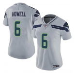 Women's Seattle Seahawks #6 Sam Howell Gray Vapor Limited Football Stitched Jersey