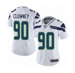 Women's Seattle Seahawks #90 Jadeveon Clowney White Vapor Untouchable Limited Player Football Jersey