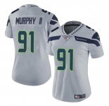 Women's Seattle Seahawks #91 Byron Murphy II 2024 Draft Gray Vapor Limited Football Stitched Jersey
