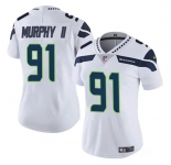 Women's Seattle Seahawks #91 Byron Murphy II 2024 Draft White Vapor Limited Football Stitched Jersey