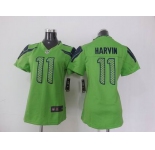 nike women nfl jerseys seattle seahawks #11 harvin green[nike]